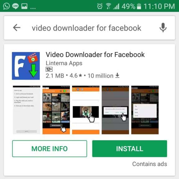 facebook video downloader windows 10