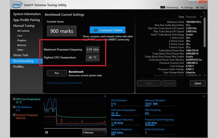 Intel Extreme Tuning Utility 7.12.0.29 download the new version