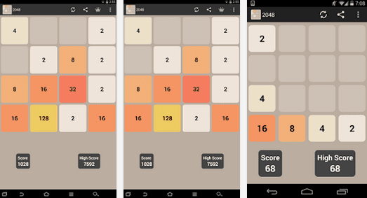 2048 android game