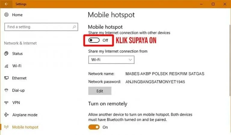 Cara Menjadikan Laptop Sebagai Hotspot (Tethering) - Ruanglaptop