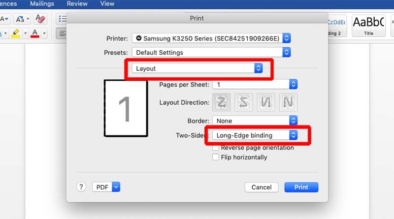 cara print booklet di word 2010