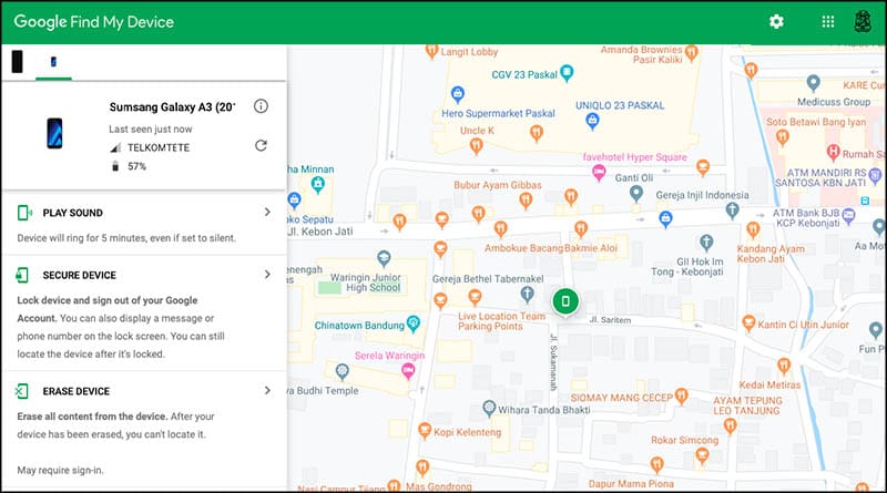 Google Find My Device ruanglaptop 2