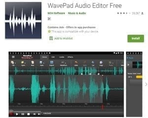 music studio wavepad audio editor android