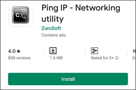 ping ip networking utility