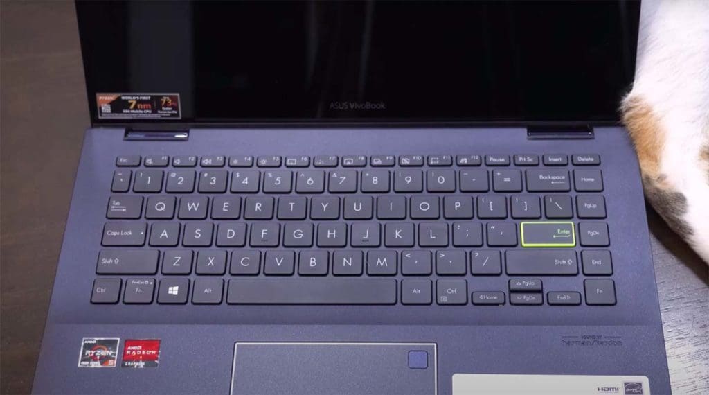 Asus VivoBook Flip 14 2020 keyboard