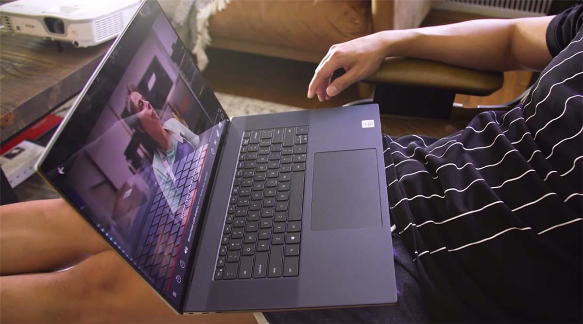 Dell XPS 17 (2020) on lap