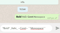 bold italic coret monospace