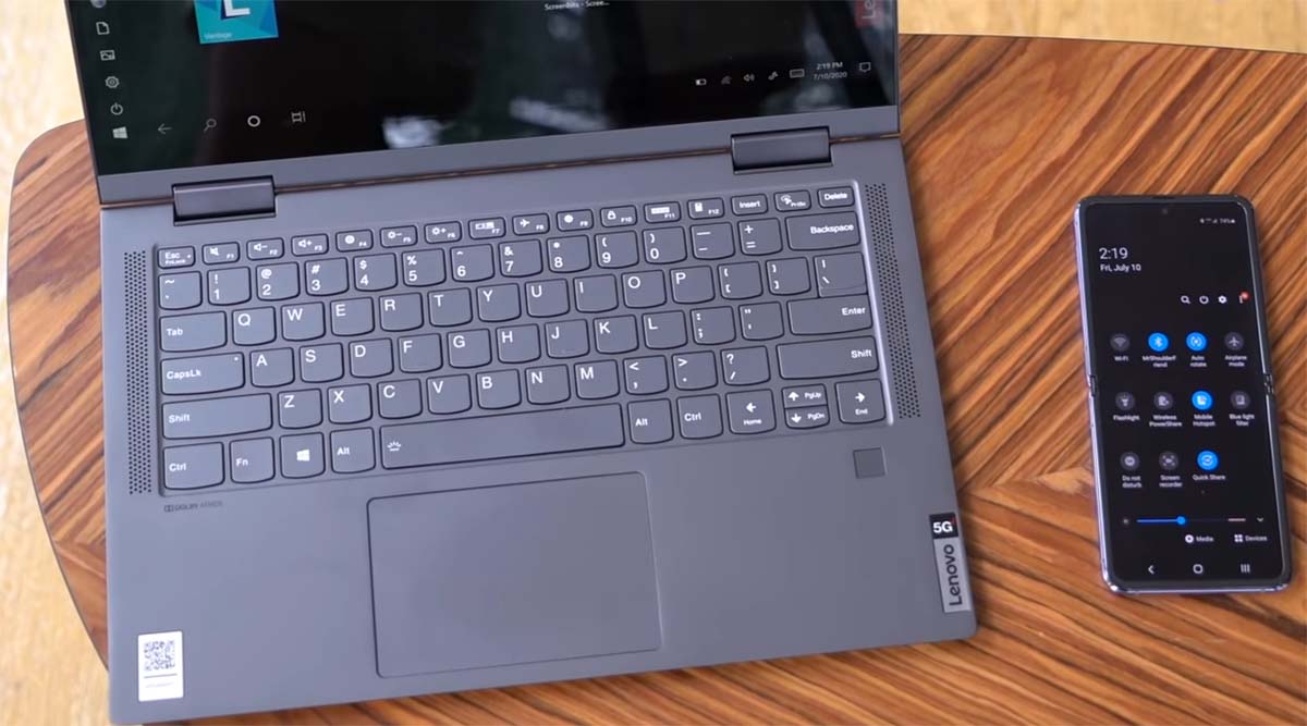 lenovo flex 5g keyboard touchpad