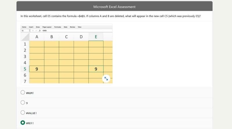 linkedin microsoft excel assessment